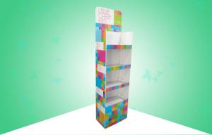China Customized 4 Shelf Cardboard Display Stands Large space For Selling Little Craft Kits factory