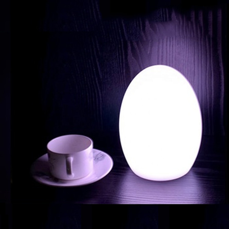 Cordless Egg Shaped LED Lights , Egg Mood Lamp For Outdoor Night Club