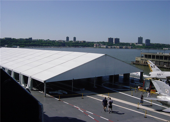 Aluminum 30m*50m Storage White Canopy Tent Clear Top Tents 80-100km/H