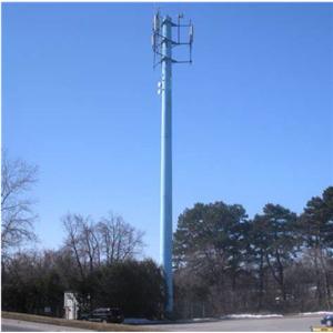 China Single Tubular Steel Monopole Antenna Tower Hot Dip Galvanization factory