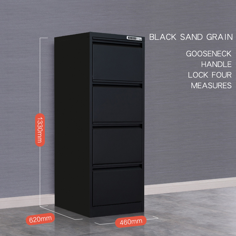 Modern 4 Drawers Office Filing Cabinets 0.4mm To 1.2mm