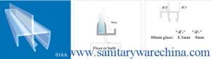 China Sealing Strips/waterproof strips/shower door seals/PVC Seal 016A factory
