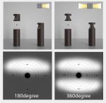 12W 24W LED Bollard Light 180 OR 360 Degree Beam Angle For European P-Class