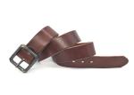 Classic Everyday Full Grian Male Casual Leather Blet With Pin Buckle
