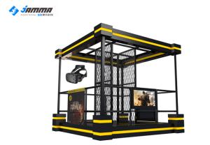 China 220v 9D Virtual Reality Simulator Shooting Games Resolution 2160 X 1200 Pixels factory