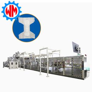 China 380V 50HZ Full Automatic Baby Diaper Production Line / Diaper Making Machine factory