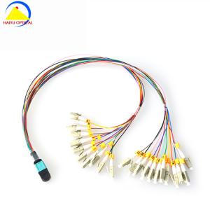 China 1550nm 0.5M 12 24 48 Core Mpo Lc Fiber Optic Patch Cord factory