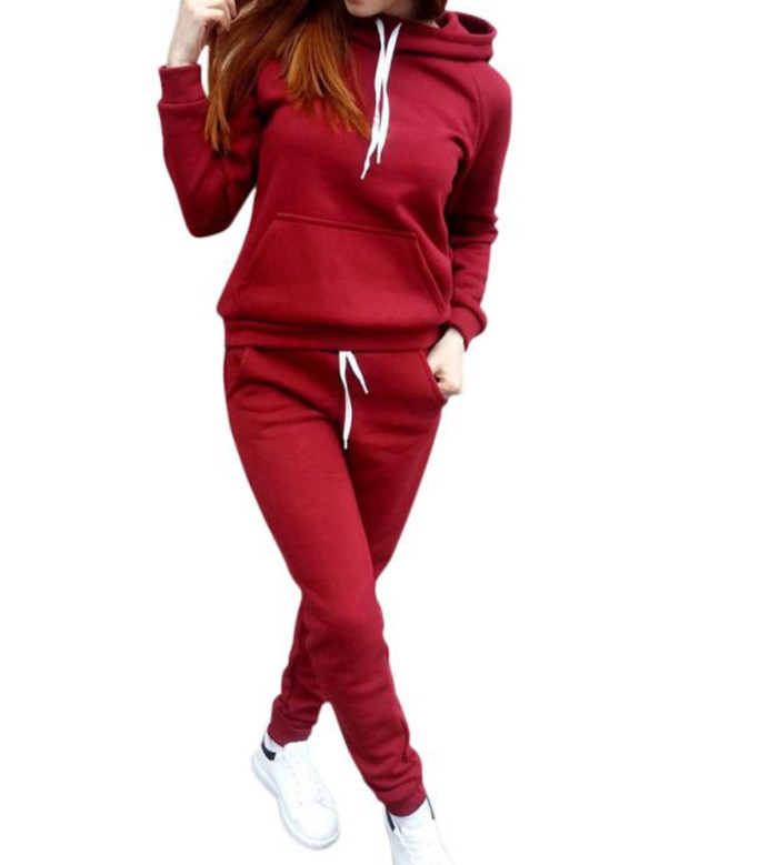 Fitness Hooded Womens Hooded Tracksuit Sportswear Women Tracksuit
