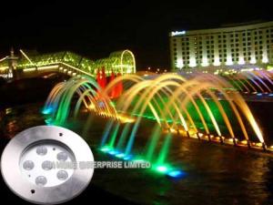 China 18W RGB IP68 Waterproof Underwater LED Pool Lights With Stainless Steel 316 factory