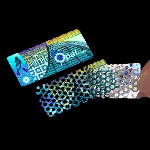 China Custom Plastic Anti Counterfeit Label Tamper Evident Security Holographic Stickers factory
