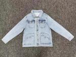 Trend Denim Jeans Jacket Blue Casual Denim Blouse Slim Fit Jeans Jacket 57