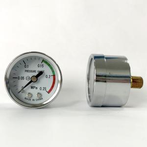 China 40mm Stainless Steel Pressure Gauge 0.25 MPa Back Mount Manometer Acc 2.5 factory