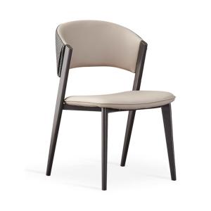 China Beige Off White Commercial Banquet Chairs Upholstered Parsons Dining Chairs factory