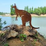 Corten Steel Garden Metal Ornaments Rust-Resistant For Garden Decoration
