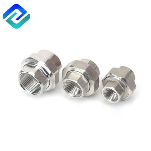 China BSP Stainless Steel Pipe Union Threaded Fittings MSS SP factory