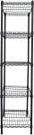 5 Layer Medical Supply Commercial Wire Shelving Storage System In Black 14''x54'