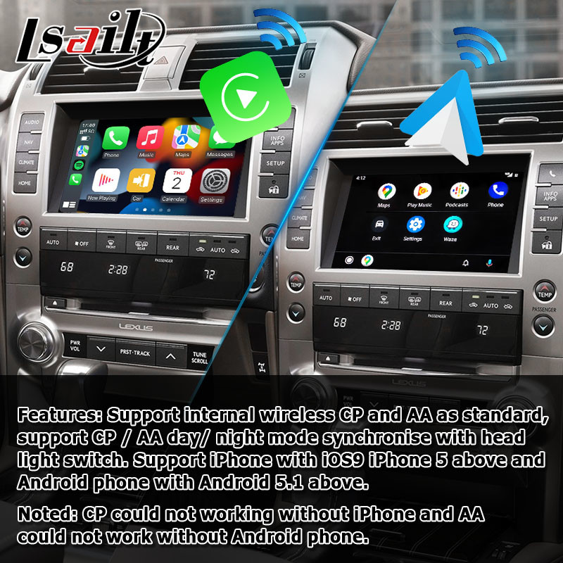 Apple carplay Android auto upgrade for Lexus GX460 OEM style integrate upgrade