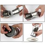 Glass Salt and Pepper 132mm 235g 170ml ceramic spice mill