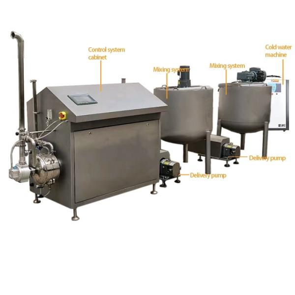 China Aerating Continuous Mixer  Chiffon Cake Batter Sponge Cake Making Machine 400kg/H factory