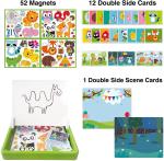 Forest Animal Jigsaw Puzzles Magnetic Puzzles For Preschooler For Kids Ages 4-8