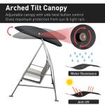 Mail packing Y AJUNION Garden Porch Swing Chair Wicker Seat Hanging Chair Patio