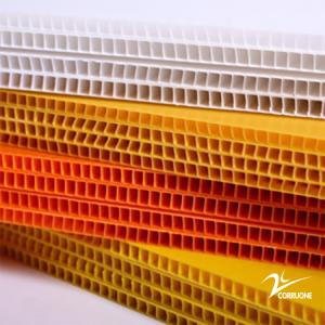 China Orange Corrugated Plastic Cover 12mm Bubble Sheet For Floor Protection factory