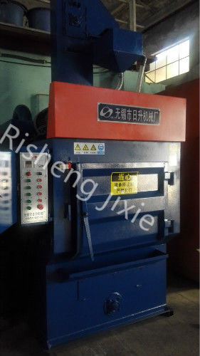 China Tumble Shot Blasting Machine , Electric Shot Blaster High Cleaning Efficiency factory
