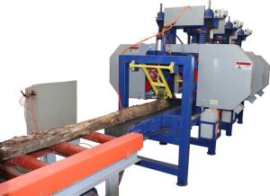 China Automatic Wood Cutting Machine Multiple Heads Horizontal Bandsaw Sawmill factory