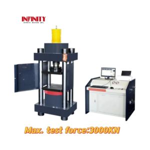 Computerized 3000KN Electro Hydraulic Servo Compression Strength Testing Machine