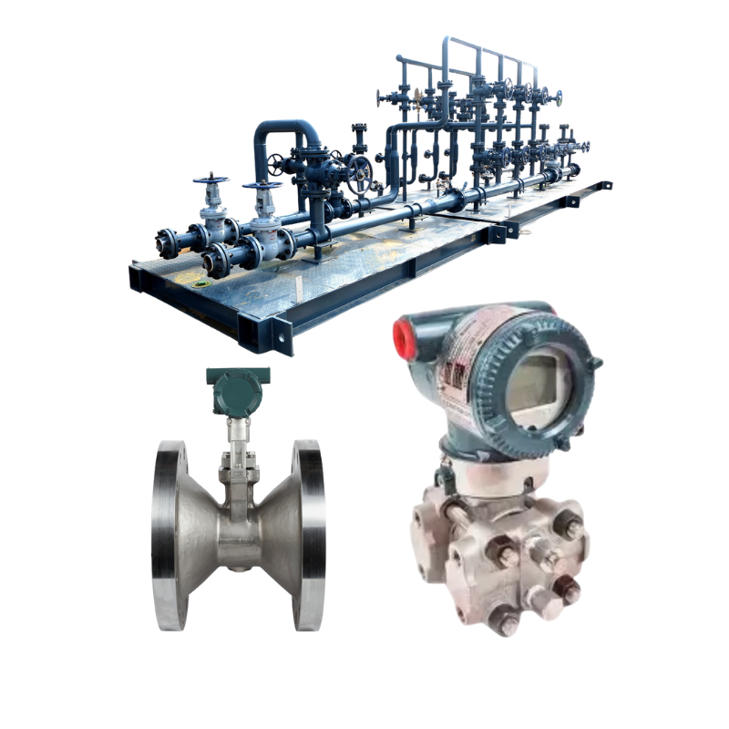 China Pressure reducing regulator equipped with Yokogawa VY series vortex flowmeter and EJX120A ventilation range differential pressure transmitter on sale