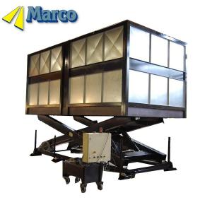 China Stationary Shipboard Crane Marco Hydraulic Car Scissor Lift Table for Hotel Car Park factory