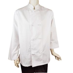China Double Buttons Unisex Design Pure Cotton Executive Chef Coats factory