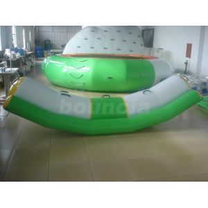 Inflatable Water Totter Used In Water Park Or Swimming Pool
