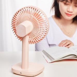 China DC5V Rechargeable Table Fans Bedroom Battery Operated Desk Fan factory