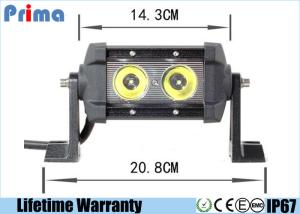 China 20W 8 Inch Single Row LED Car Light Bar With CREE 10 Watt LED Spot / Flood Beam factory