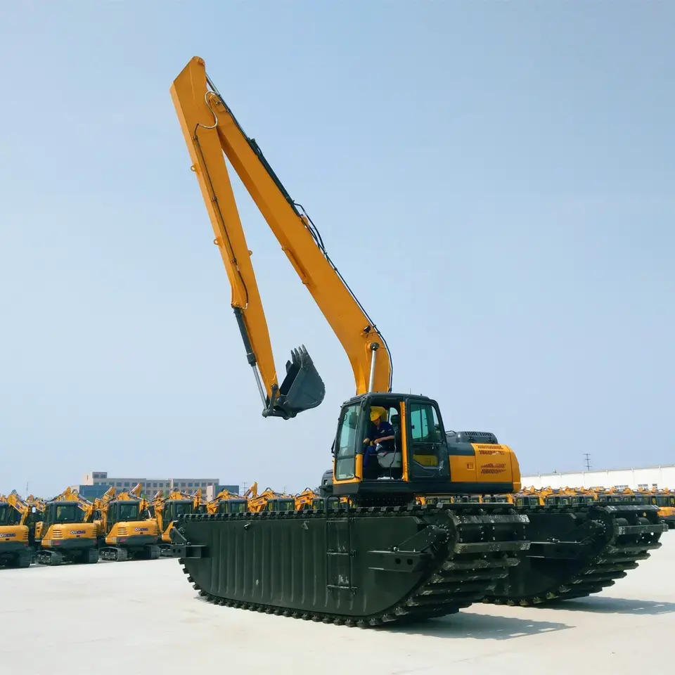 20 Ton Amphibious Excavator Swamp Buggy For Wetland Digging