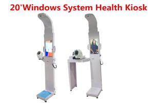 China Sel-service medical height and weight scales with blood pressure ,temperature factory