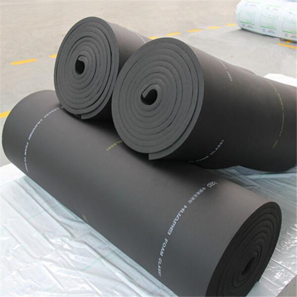China Waterproof Rubber Foam Insulation Board 33Kg/m3 factory