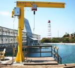 360Deg Revolving Swing Lever Electric Jib Crane Column Mounted