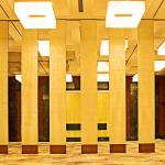 Perforated Wood Polyester Fiber Acoustic Wall Panel Fire Retardant Melamine