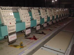 China Tai Sang embroidery machine vista model 612(6 needles 12 heads embroidery machine) factory