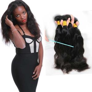 China 100 Unprocessed Natural Wave Human Hair Extensions Natural Looking No Tangle factory