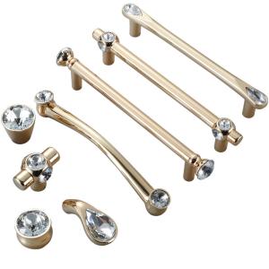China Crystal 5in Cabinet Hardware Handle , Cabinet Handles And Knobs No Corrosion factory