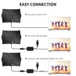 Indoor 5g 4k Yagi Exterior Aerial For Plug 75 Ohm Digital Outdoor Cable Adapter