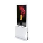 DC 12V 55 Inch Transparent Touch Screen Display Floor Stand All In One Monitor