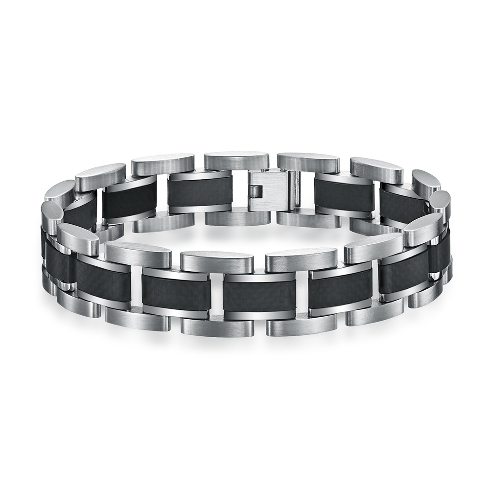 Luxury PU Leather Stainless Steel Bracelet Magnetic Buckle Woven Braided Wrap Bracelets