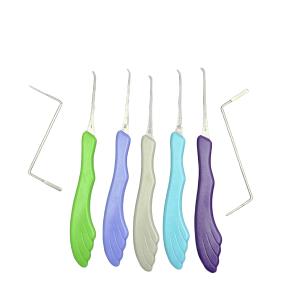 China Mix Color Hook Lockpick 7pcs House Locksmith Tools For intermediate factory