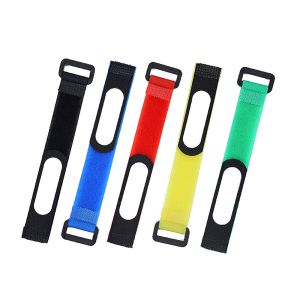 Writable Hook And Loop Cable Tie 15mm Nylon Cable Management Straps Pressure