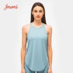 250gsm Mesh Fitness Loose Fit Activewear T Shirts Yoga Tank Top Hollow Back Vent