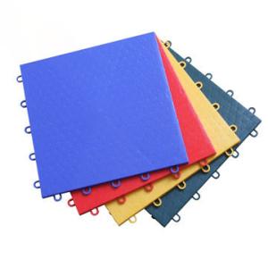 China Cushion Garage Modular Interlocking Tiles PP Anti Slip Flooring Snap Together Drainage Mats factory